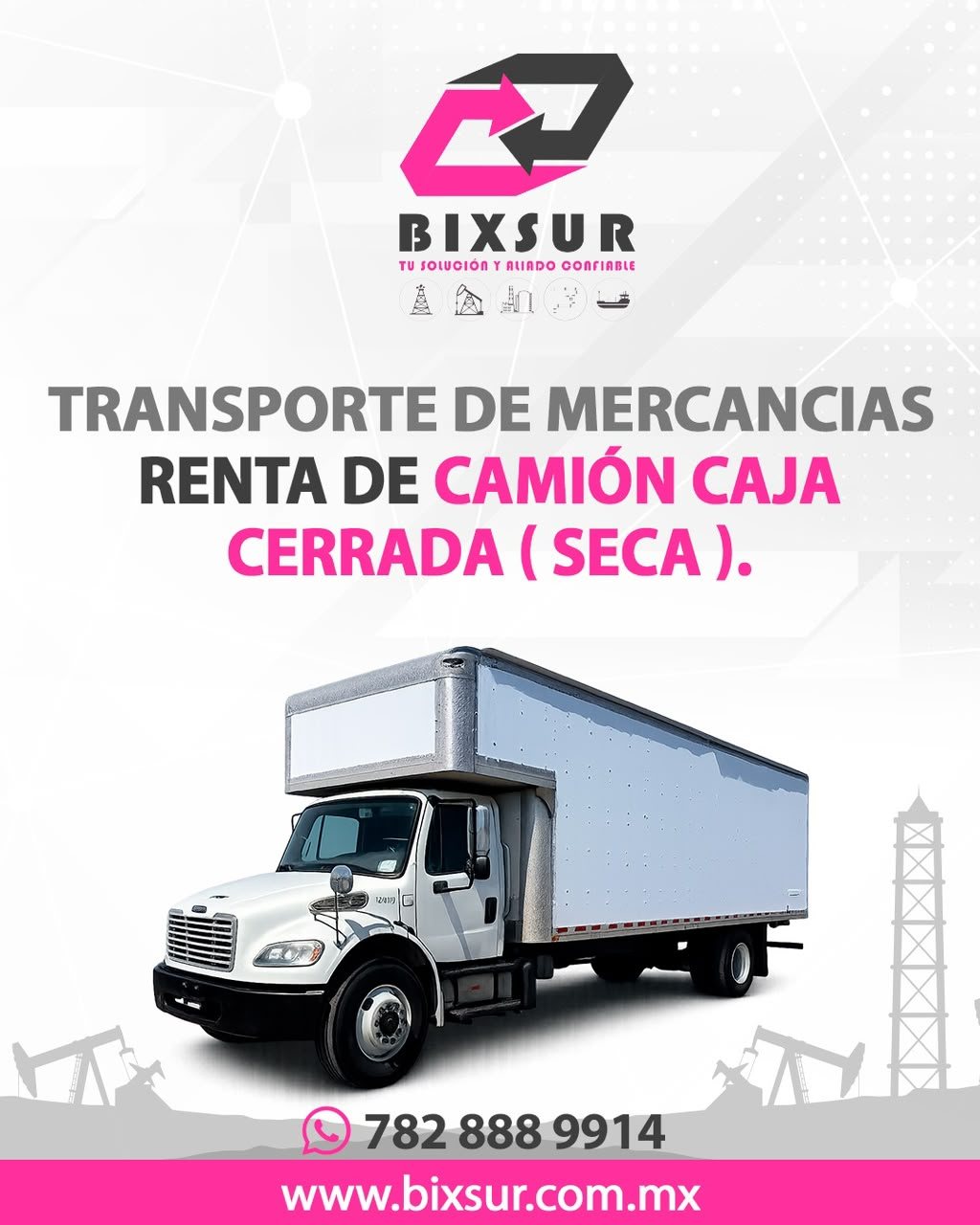 Transporte de mercancías — Renta de camión caja cerrada (seca)