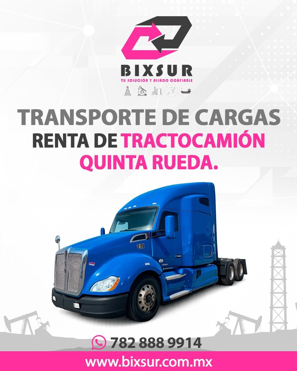 Transporte de cargas — Renta de tractocamión quinta rueda