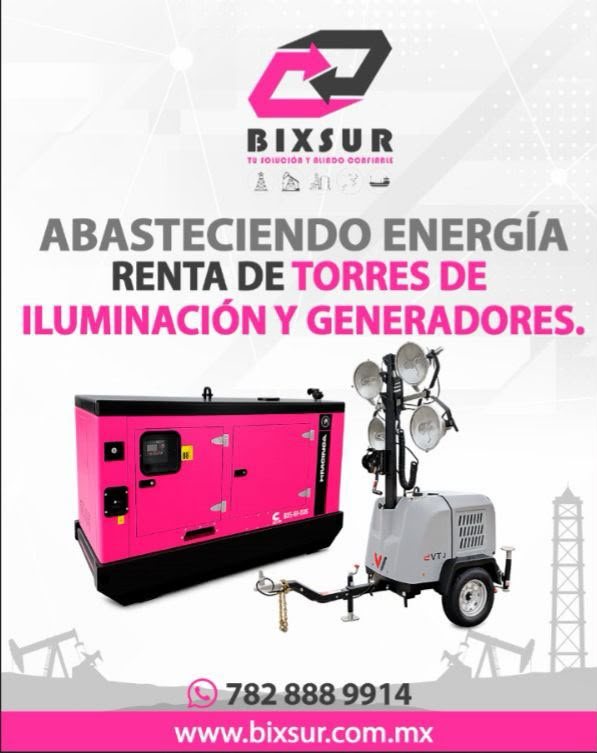 Abasteciendo energía — Renta de torres de iluminación y generadores
